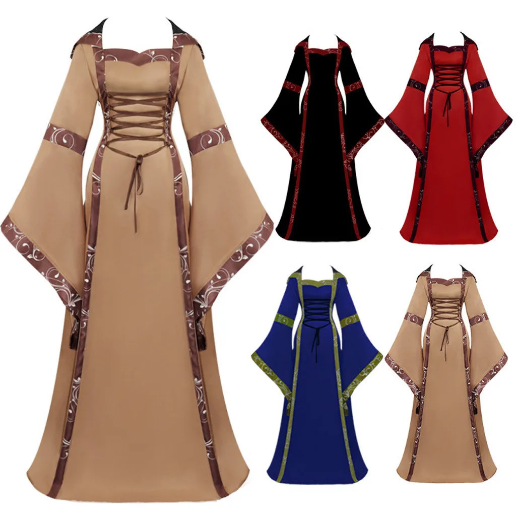 Винтаж Для женщин платья 2019 средневековый кельтский президент фестиваля в