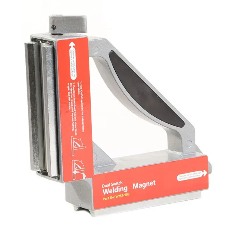 

WM2-90S Dual Switch 90Â°Square Magnet Squares/On/Off Strong Magnetic Holder Clamp G88A