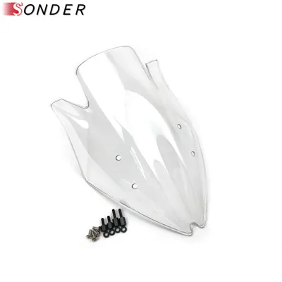 Мотоцикл лобовое стекло для Kawasaki Z1000 2007 2008 2009 Z 1000 z 1000 черный ветровое стекло двойной пузырь ниндзя z1000 07 08 09 - Цвет: Clear