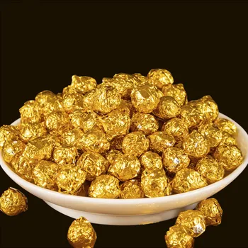 

100g China Yunnan Ripe Puer Tea Gold Tin Foil Packing Resin Tea Pu'er Cha Gao
