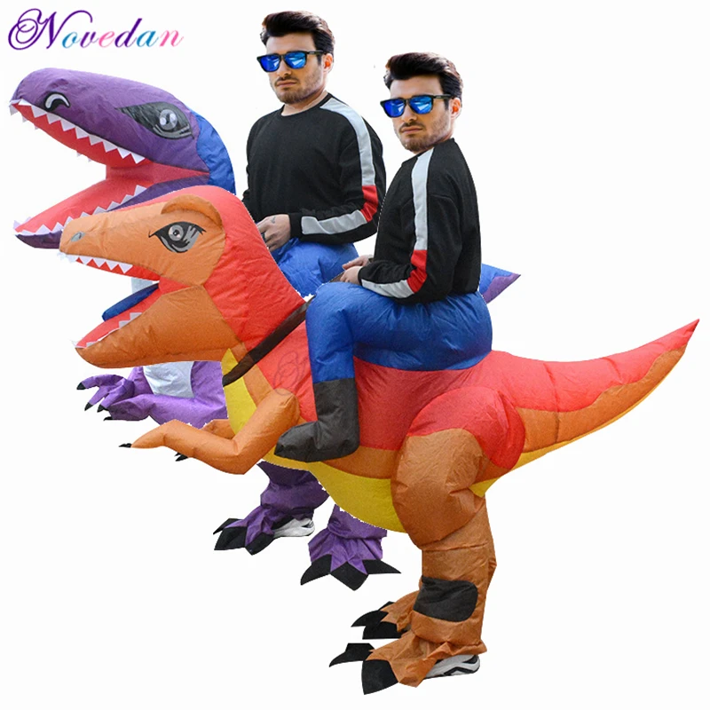 Rechazar Persuasivo Descarga Disfraz de dinosaurio inflable para adultos, disfraz de mascota hinchable  de t-rex, Anime, para hombres y mujeres - AliExpress Novedad y uso especial