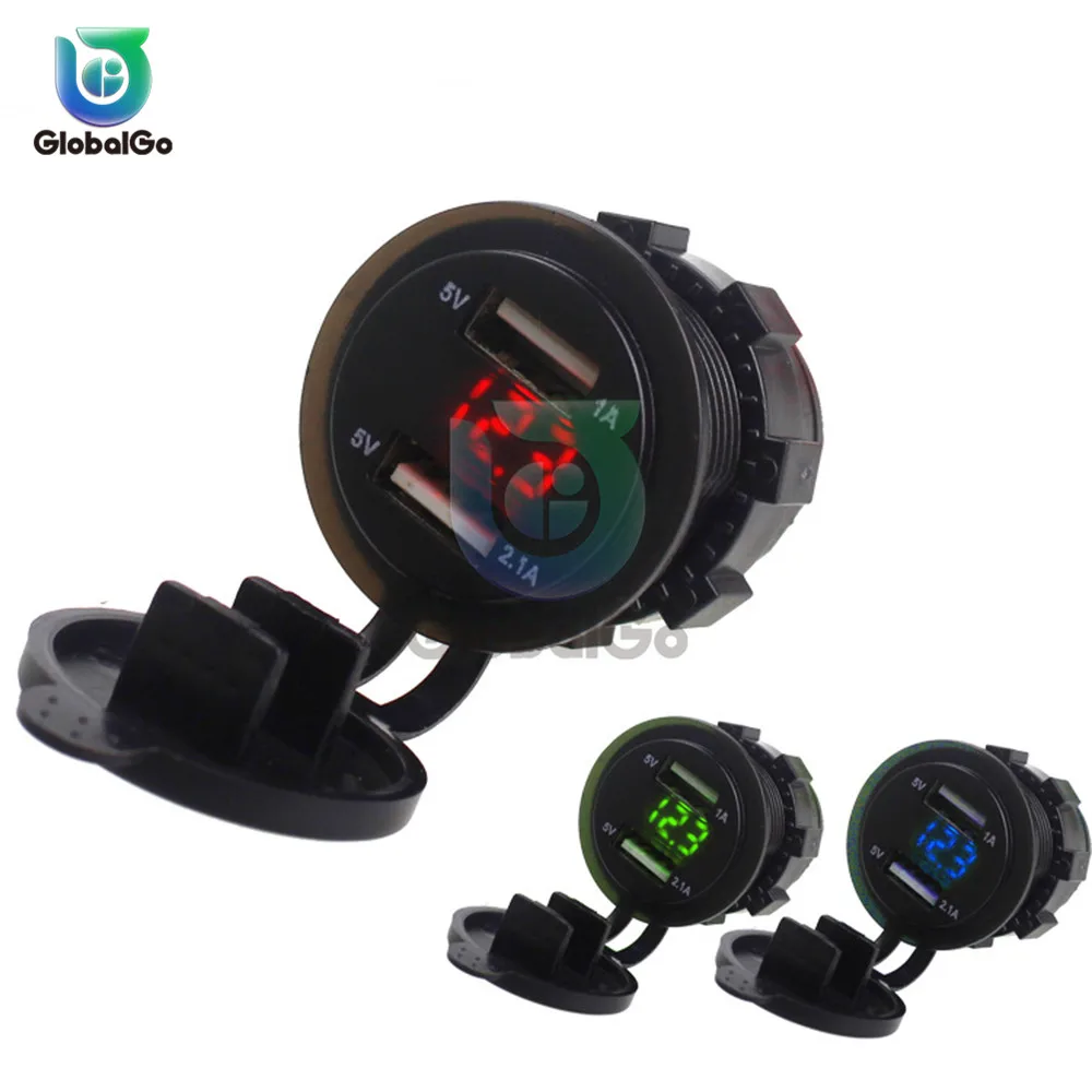

Dual USB 5V 9V 12V 24V Voltage Charger Tester USB Charger Doctor Meter Test Voltmeter For Mobile Phone Tablet Camera Charging