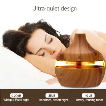 

300ml USB Electric Aroma air diffuser Aromatherapy Essential Oil Diffuser wood grain Ultrasonic air humidifier cool mist maker
