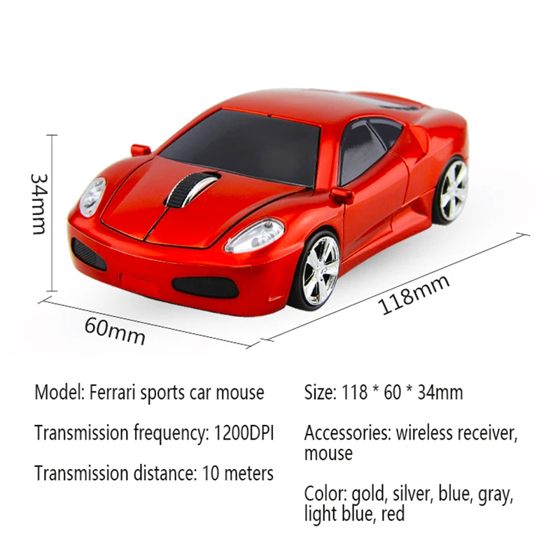 UTHAI DB20 Wireless Car Mouse GDPI 1600 2.4