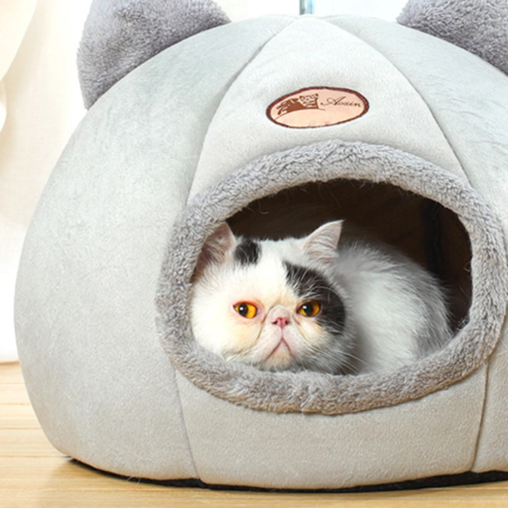 Soft Cat Bed Puppy Dogs Basket for Cat‘s House Deep Sleep Pet Tent Cozy Cave Beds Pet Indoor cama gato Cat Supplies