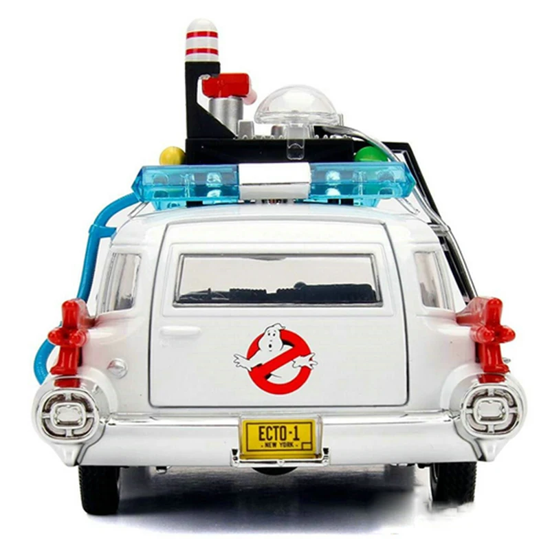  1:24 1984 Ghostbusters alloy diecast classic car model simulation retro collection metal vehicle to