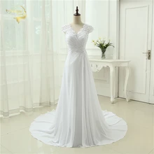 Новое поступление свадебное платье элегантное платье с аппликацией шифоновое платье с бисером Vestidos De Novia размера плюс пляжные свадебные платья 399390UJL