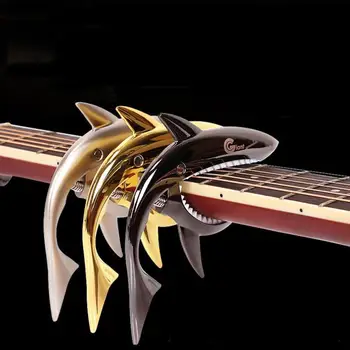

Guitar Capo Shark Shape Gift Colorful Guitar Trigger Parts Unisex Professional Practical Musician Student Accessories Peculiar