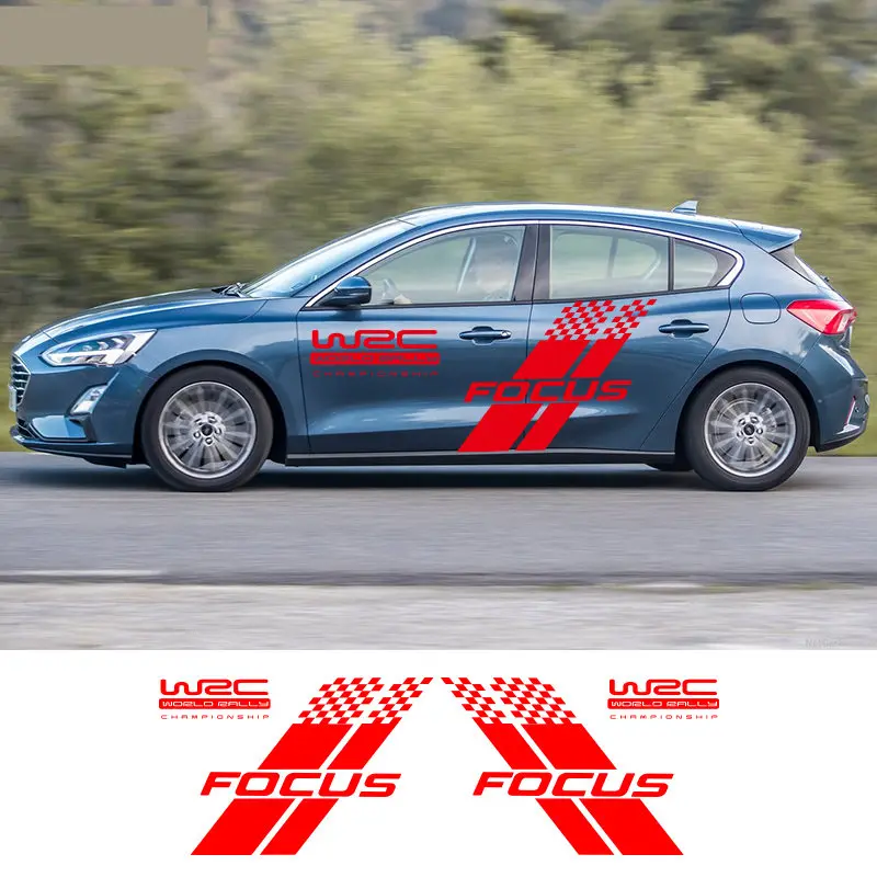 Автомобильные наклейки для Ford Focus украшения тела модификации наклейки фокус личности Спортивные Гонки декоративные Стикеры для автомобилей