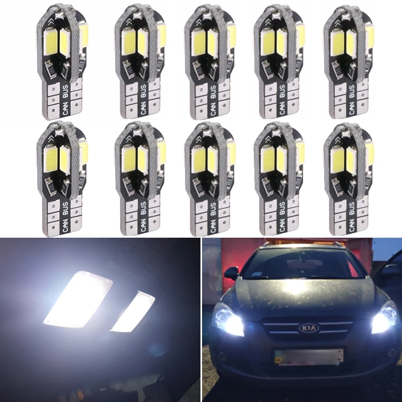 Светодиодсветодиодный лампа CANBUS 10x W5W T10 для салона автомобиля Kia Rio 3 4 Ceed Sportage Sorento