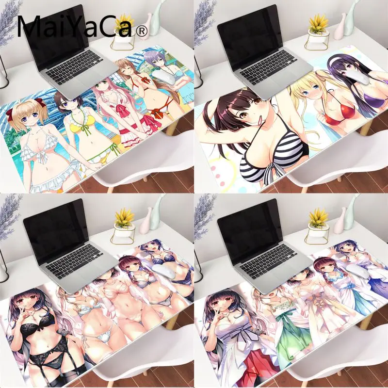 

MaiYaCa Nice Beautiful Pure Cute Youth Girl Japanese Rubber Pad to Mouse Gaming Mouse Mat xl xxl 900x400mm for Lol dota2 cs go
