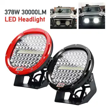 

LED Car Work Lights Bar Driving Lamp 30000LM Circular Waterproof Car Headlight Bulbs Fog Light For Offroad Truck Tractor Boat