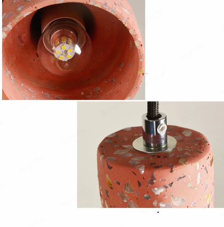Modern Cement Pendant Lights Industrial Led Hanging Lamps for Living Room Restaurant Bar Counter Art Decor Lighting Fixtures E27