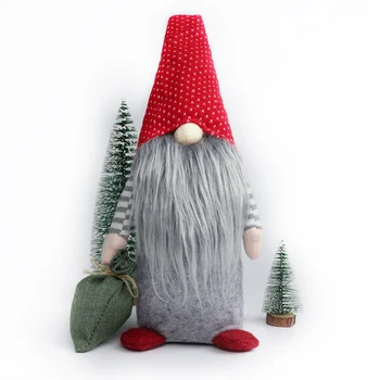 

Large Christmas Faceless Gnome Handmade Swedish Stuffed Toy Santa Doll Xmas Tree Hanging Ornaments Christmas Decoration for Home