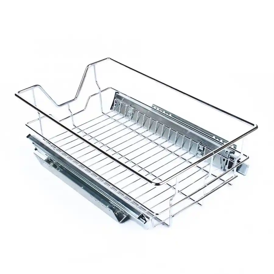 Drainer Kitchen Sliding Cabinet Organizer Pull Out Chrome Wire