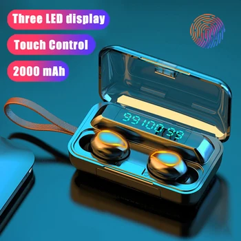 

Bluetooth In Ear Headphones Stereo Wireless Earphones 5.0 Noise Cancelling Sport Headset Stereo Bass TWS Mini Rarbuds for Phones