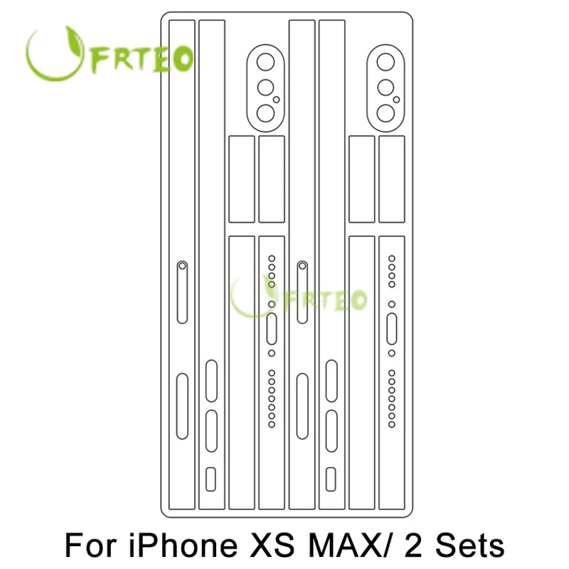 2 комплекта устойчивые к царапинам гидрогели прозрачные наклейки на бампер для iPhone XS MAX XR X 8 сторонних частей пленка наклейка на клей для кожи