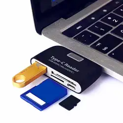 Многофункциональный адаптер для карт памяти USB 3,1 type C USB-C TF OTG кард-ридер для MAC-book Phone Tablet Card Reader