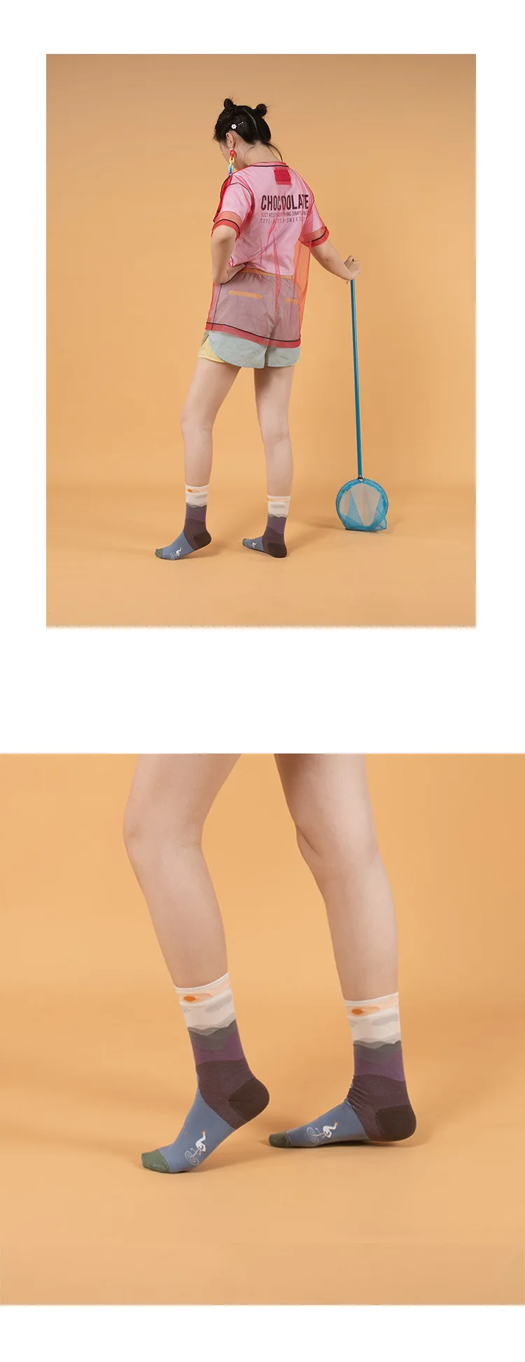 Новые зимние носки французского дизайнера цветные индивидуальные носки мужские и женские хлопковые художественные носки для пар забавные Женские носочки