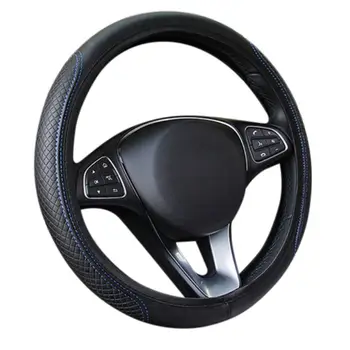 

Car Fiber skin Steering Wheel Cover Breathable Elasti Car Auto Universal Elastic Skid Proof Steering-wheel Covers Car Styling