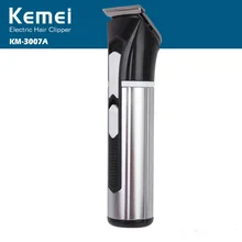 Kemei KM-3007A машинка для стрижки волос триммер для волос борода профессиональное бритье перезаряжаемый низкий уровень шума тихий Домашнее использование для ребенка или взрослого