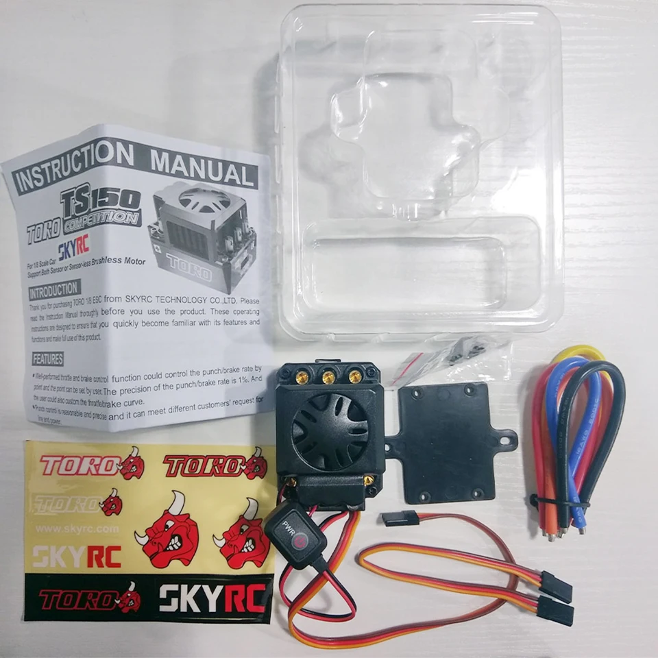SKYRC TORO TS150 соревнование ESC 150A программируемый 6V3A BEC w/контроллер скорости вентилятора 2-6S для 1/8 багги грузовик монстр автомобиль VS EZRUN