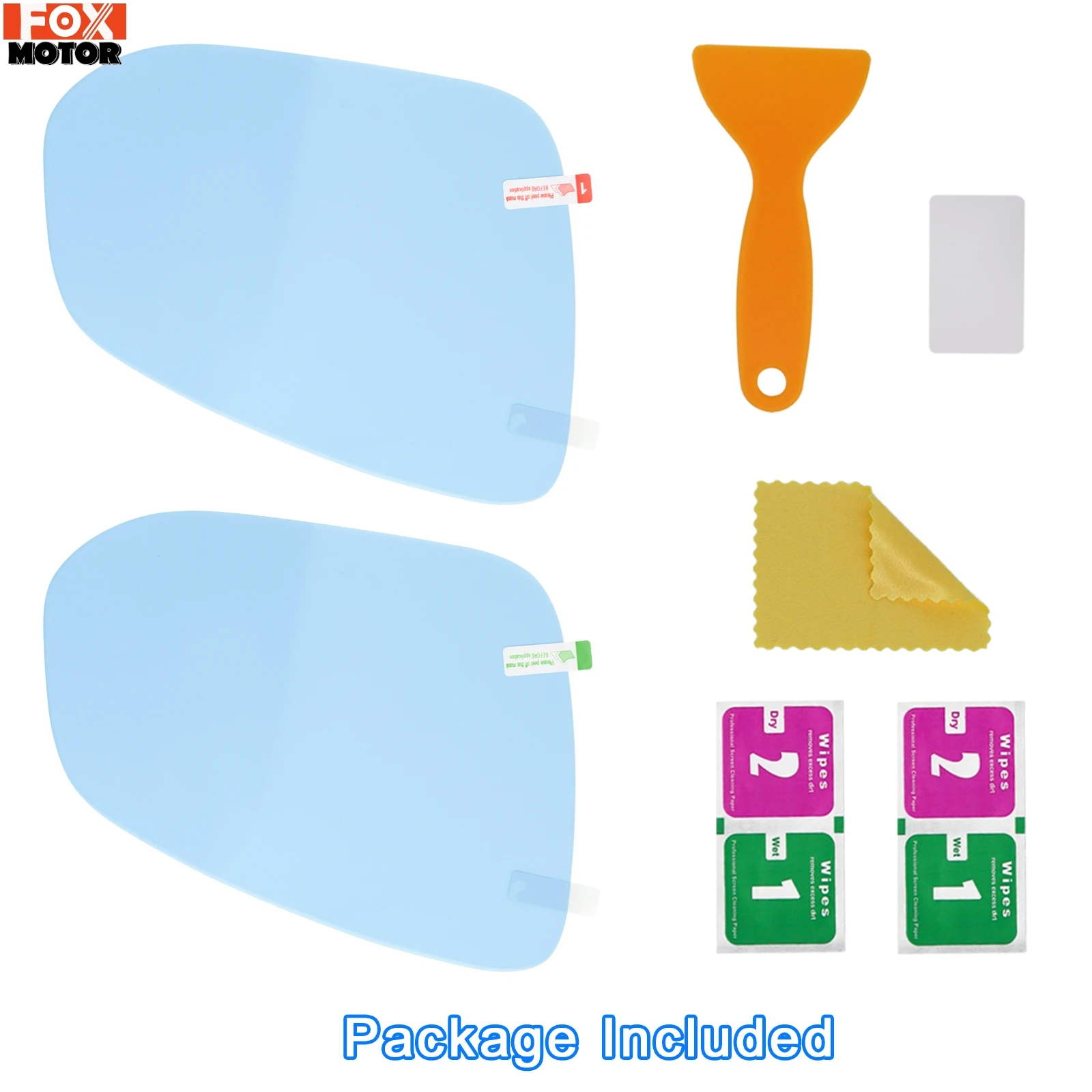 PET Rearview Mirror Protective Window Clear Anti-Fog Waterproof Rain Shield Film for Toyota Rav4 AX50-Car Sticker rearview mirror rain shield rearview mirror rain eyebrow rearview mirror rain guard car mirror film