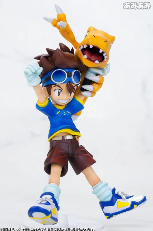Экшн фигурка Digimon Adventure YAGAMI TAICHI Agumon ПВХ 11 см Военная кукла игрушки подарок