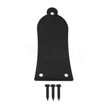 

Yibuy Black Metal Guitar Truss Rod Cover Bell Shape Musical Tool Parts