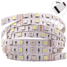 5050 cor conduzida da tira 4 em 1 microplaqueta rgbw rgbww rgb ip65 impermeável conduziu a tira clara 12v 60leds/m fita conduzida flexível branco/branco morno