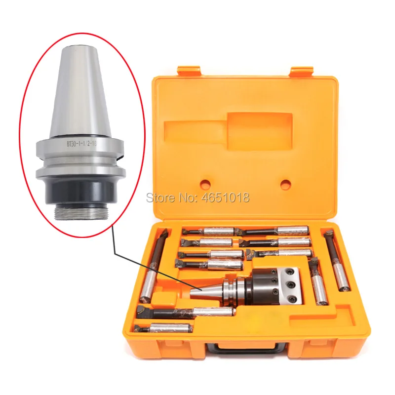 

F1 boring head set F1 18mm 75mm boring machine BT30 F1 M12 boring joint handle 3 inch 18mm boring joint bar thread 1-1 / 2-18unf