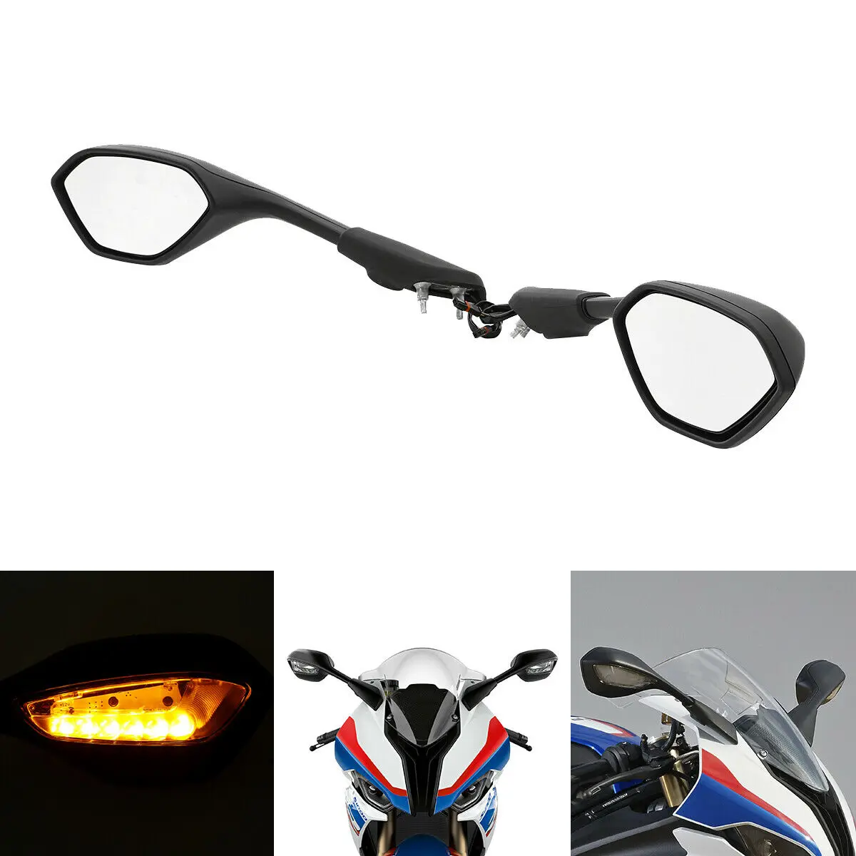 

Светодиодсветодиодный поворотники для мотоциклетных зеркал BMW S1000RR S 1000 RR 2019-2021 2020