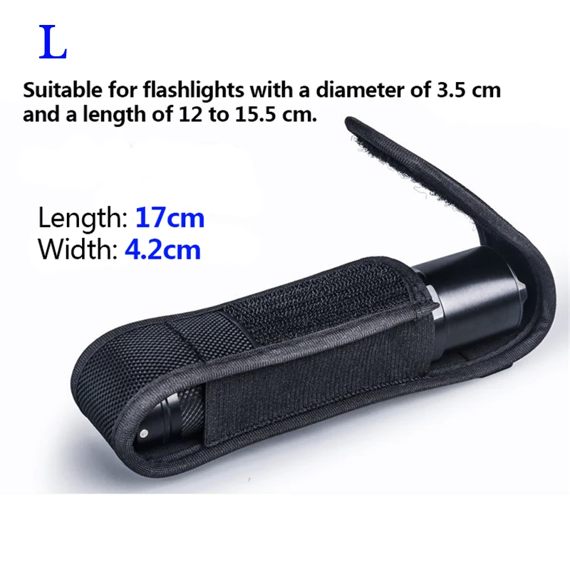 Tactical Molle Flashlight Pouch LED Torch Flashlight Holster Bag Outdoor Work Hunting Camping Hiking Multitool Flashlight Pouch 3