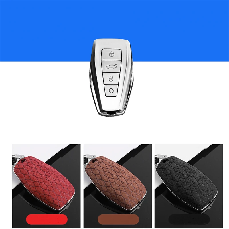 Замшевые Кожаные ключи чехол для Geely Atlas Boyue NL3 Emgrand X7 SUV GT GC9 borui EC7 EC718EC715 Global Hawk GX7 LYNK &