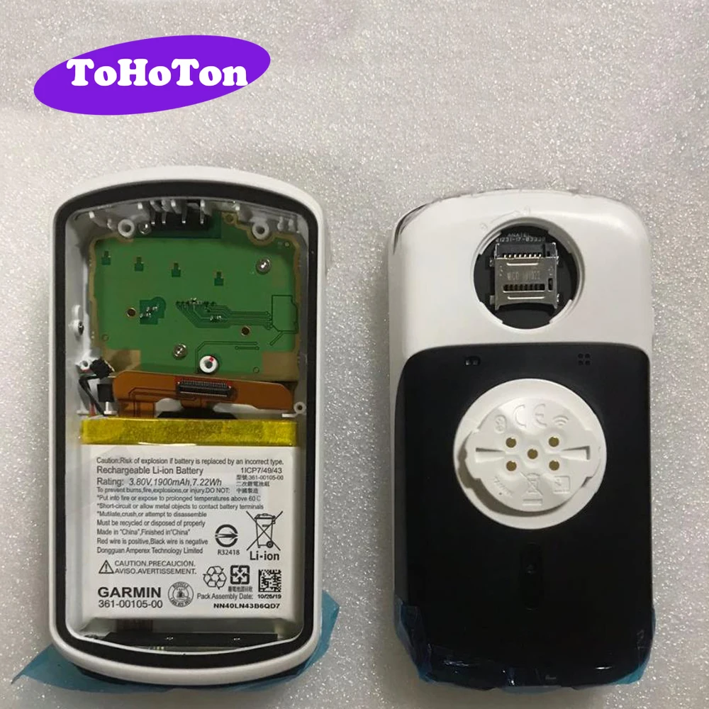 Funda trasera Original con batería para Garmin Edge 1030, piezas de reparación de ordenador de bicicleta GPS, funda trasera de repuesto con batería
