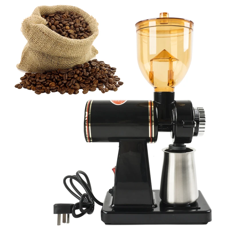 Molinillo de café doméstico, molinillo de acero inoxidable, molinillo de café alemán automático y práctico, Molinillo Eléctrico de 220V