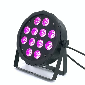 

LED 12x18W rgbwa uv 6in1 Flat SlimPar Quad rgbw Light No Noise DJ DMX Wash Light Stage Uplighting led beam light 10PCS/lot
