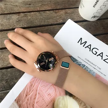 

2018 hot casual fashion analog watch for women ladies round dial femal wristwatch