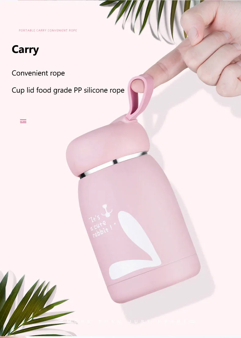 Thermos for Kids Stainless Steel Cute Water Bottle Mini Thermal Cups Flask Coffee Mugs 360ml Tumbler Vacuum Hot Water Drinkware