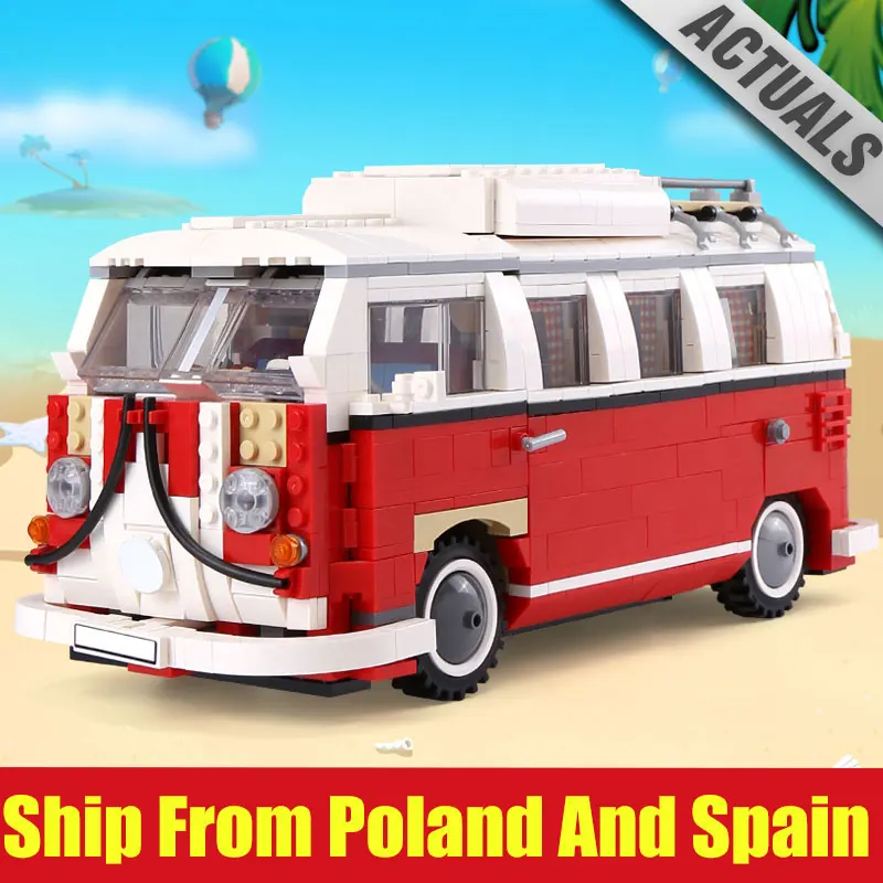 

DHL 21001 Technic Series Classical Travel Car Model Building Blocks Bricks Educational Toys Compatible with 10220 Kids Car Toys