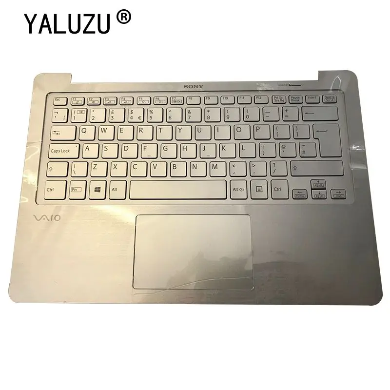 Новый чехол YALUZU для Sony Vaio SVF13 SVF13N15CLS серебристая клавиатура с подсветкой и