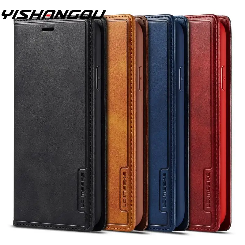 

Magnetic Real Genuine Leather Flip Wallet Case For iPhone 11 Pro Max 2019 XR 7 XS Max Card Holder Cover For iPhone X 6s 8 Plus 6