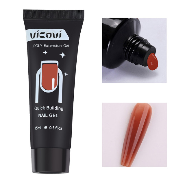 Poly Acrylic Gel Nail Art Extension Quick Building Gum Transparent Jelly Manicure Model Coating Tools Polymer Gift#Y028#