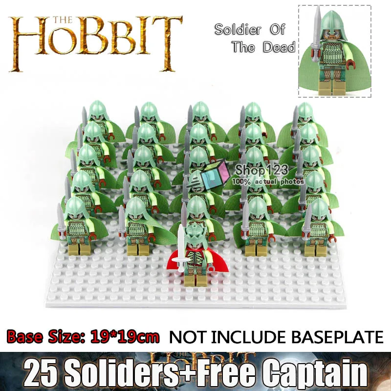 

26pcs/lot PG520 Uruk Hai Lord of the Rings Herr der Ringe lor022 Handprint Helmet PG521Blocks Kids Toys Children Gift