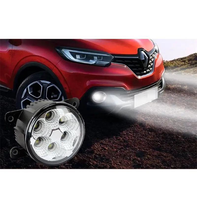 Automovil Автомобильные дневные ходовые огни внешний Drl светодиодные фары передние противотуманные огни автомобиля сборки 17 18 для Renault Kadjar