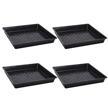 

4PCS Seedling Tray Seedling Basin Thickening Seedling Plate Plant Grower Dish for Home Garden Balcony Agriculture