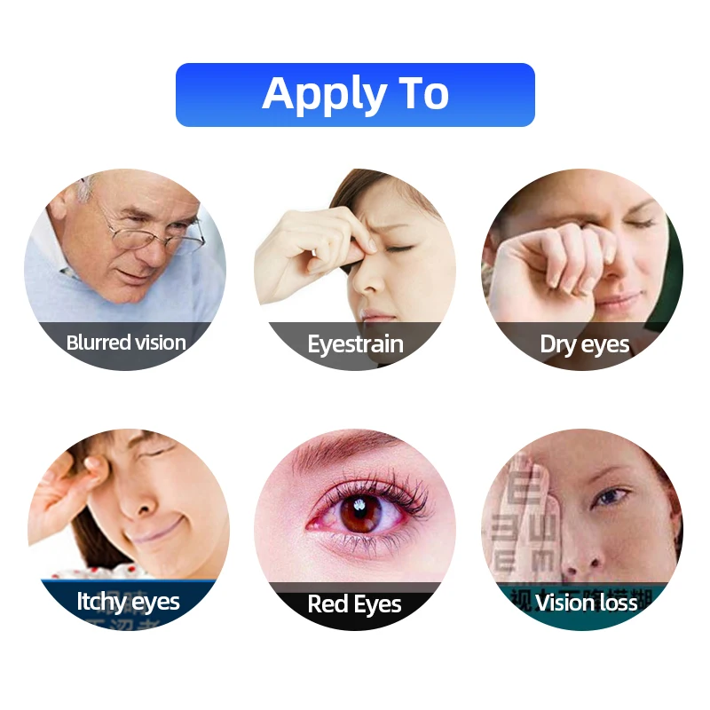 2Pcs Eye Drops Medical Clean Eyes Chrysanthemum Essence Cool Detox Relieves Discomfort Removal Fatigue Relax Massage Eye Care