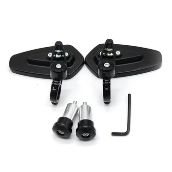 

1 pair Handel Bar Ends Motorcycle Mirror Handlebar Ends Rear Mirrors Side Mirrors For Kawasaki Z800 Z750 Z1000 Z650 Z900 Z300