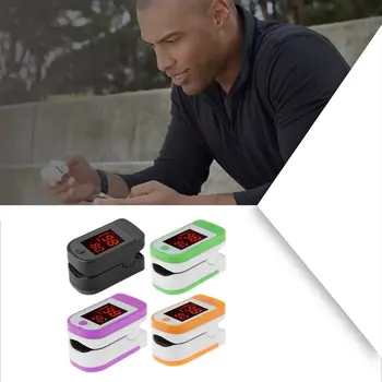 

2020 new finger clip pulse oximeter home blood oxygen saturation monitor finger pulse heart rate meter elderly adults 1pcs