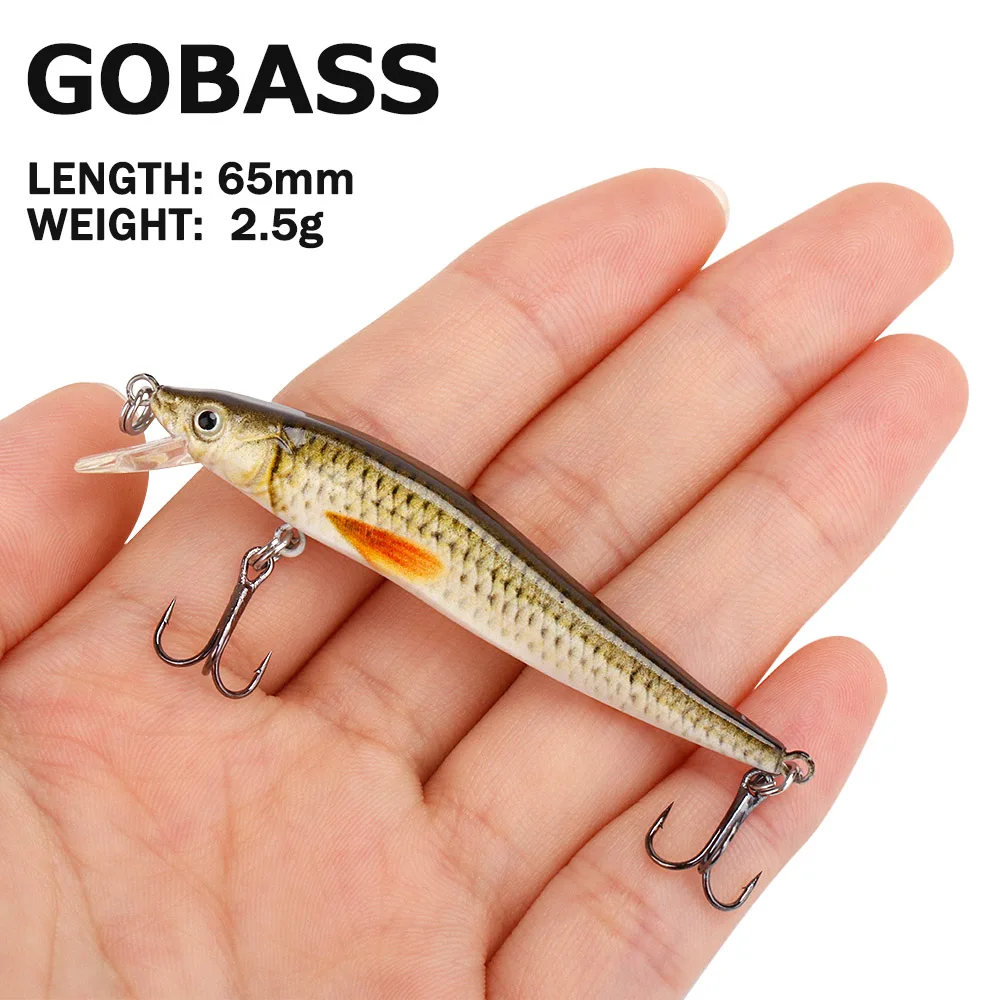 Воблер рыболовный GOBASS искусственная приманка Джеркбейт воблеры для щуки 65 мм 2 4 г